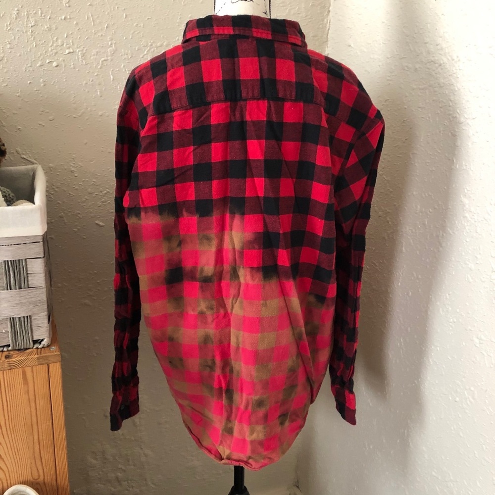 Bleached Distressed Flannel - Picture 2 of 4